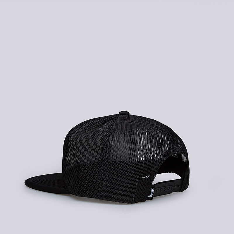  черная кепка Stussy Smooth Stock Tracker Cap 131694-black - цена, описание, фото 3